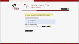 5. Fedena Screencast: New academic year