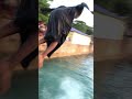 Tanzania jumping in water