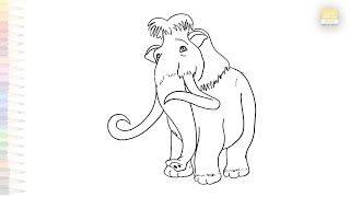 Manny elephant drawings easy | Ice Age sketches | How to draw A Manny step by step | #artjanag Manny elephant drawings easy | Ice Age sketches | How to draw A Manny step by step | #artjanag