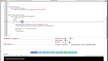 10. Sample JAVA program - Final, Finally and Finalize