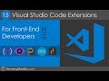 15 VS Code Extensions For Front-End Developers in 2019 image