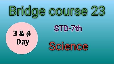 std 7th||Science|Bridge course 23-24|3&4 day Activity|Urdu medium|Answers|