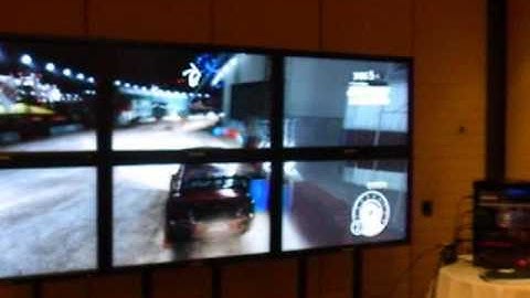 Six Monitor ATI Eyefinity tech demo running DIRT2 - BsAs MAR2010