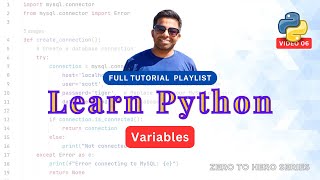 6. What is a Variable? Declare & Print Variables in Python | Rules for Variable Names in Python