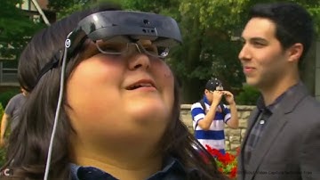 Teen born with limited sight gets high-tech vision
