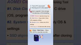My Easy Way to Upgrade C Drive Storage (No Data Loss!) 💾#diskclone #diskcloning #aomeicloner