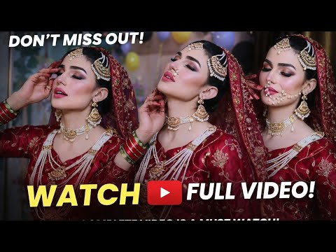 Barat Bridal Makeup Tutorial 2025-2026 | Dewy Glam Look Step by Step | Pakistani Bride