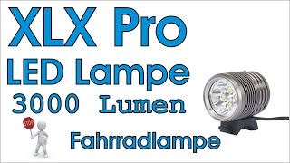 XLC Pro CL-F15 Fahrradlampe mit 3000 Lumen LED Lampe