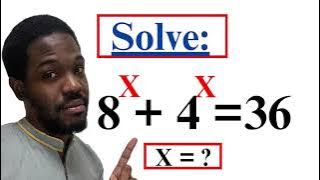 🤔 How To Simplify Algebraic Exponential Equations | Math Olympiad Equations And Solutions | Solve X: