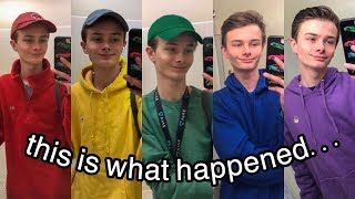 gay boy wears rainbow colors to school for a week