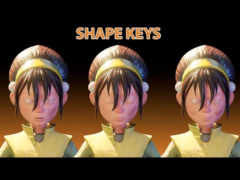 Eye Blinks and mouth expressions using Shape Keys in Blender