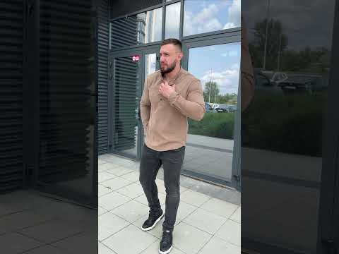 Вельветова сорочка чоловіча весняна осіння літня з довгим рукавом Roud чорна, видео 1