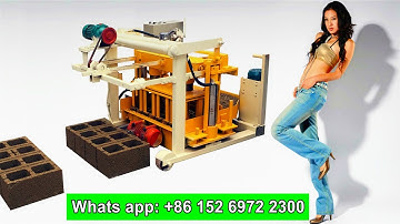 QT40-3A egg laying block machine, movable hydraulic brick machine, moving concrete block machine