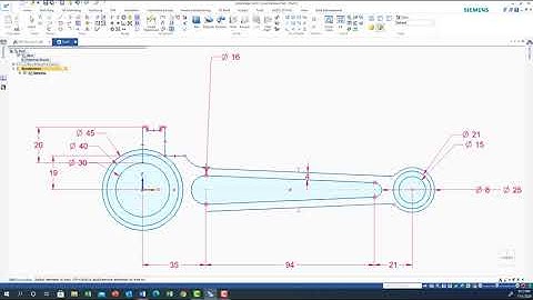 Learning Solid Edge - Lab 13 (Connecting Rod)