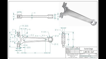 Learning Solid Edge - Lab 13 (Connecting Rod)