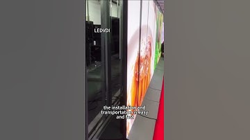 poster led advertising screen standing ads screen wigh rollers installation #posterdesign  #ledpanel