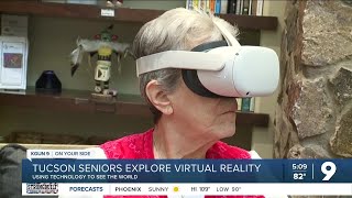 Seniors use virtual reality to explore the world
