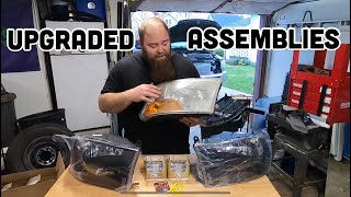 Upgraded Black Quad Headlight Assembly Install (YITAMOTOR) - 2012 Ram 3500