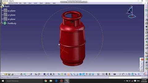 Gas Cylinder Drafting In Catia V5