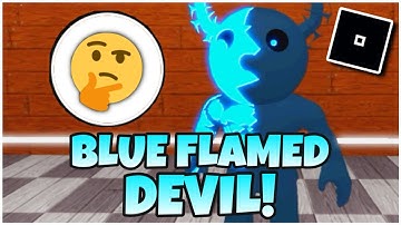 How to get “BLUE FLAMED DEVIL” BADGE + MORPH in CUSTOM PIGGY SHOWCASE - ROBLOX