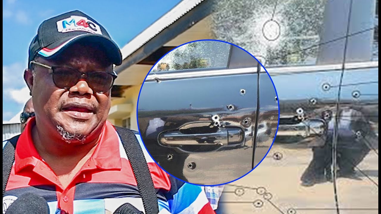 KWA MARA YA KWANZA LISSU AHESABU MATUNDU YA RISASI KWENYE GARI YAKE, AFUNGUKA “IMENIPA SHIDA SANA”.