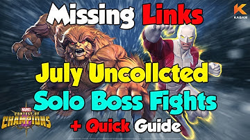 Missing Links - Uncollected difficulty - How to defeat Sasquatch & Guardian - MCOC