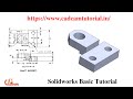Solidworks Basic Tutorial for Beginners ! Solidworks Training Exercises - 25