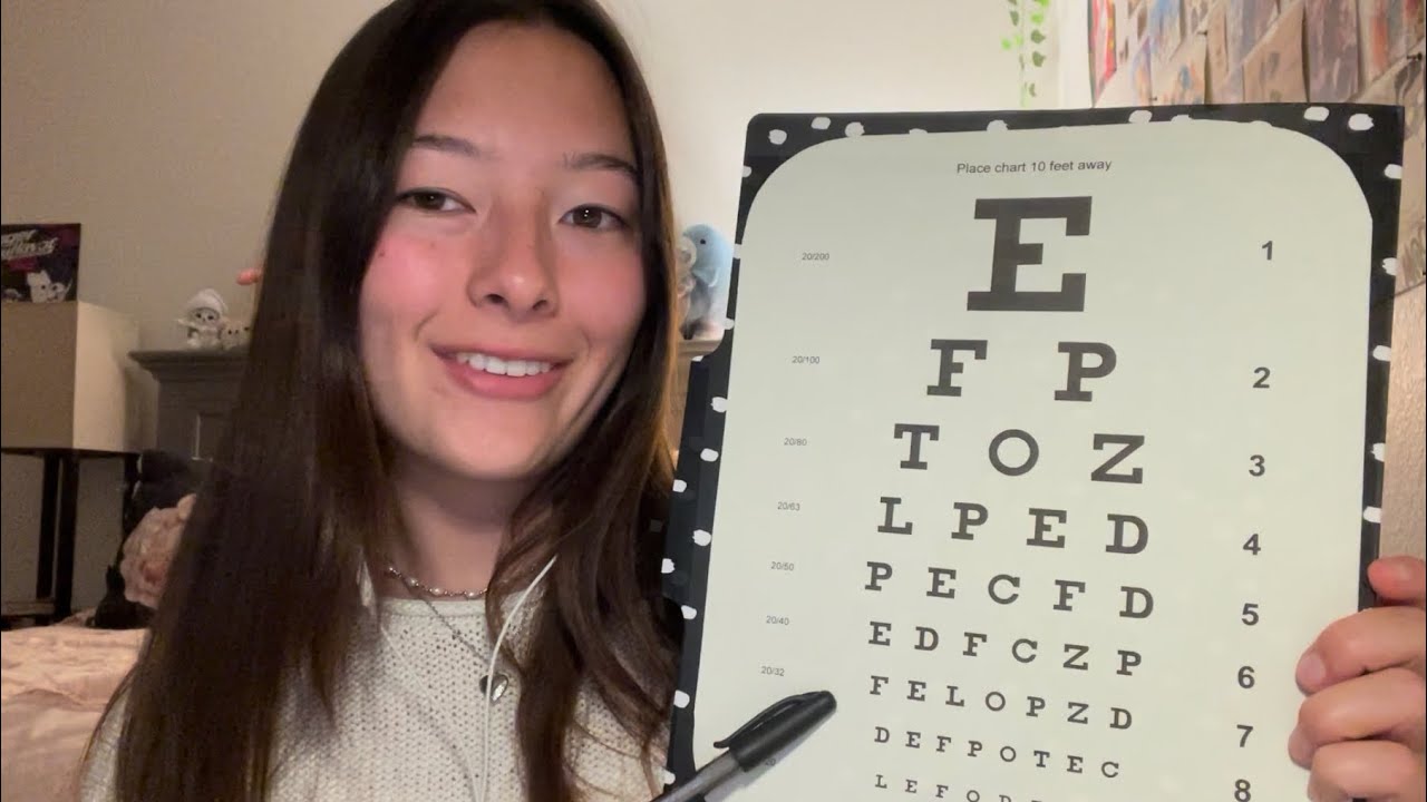 asmr eye exam YouTube