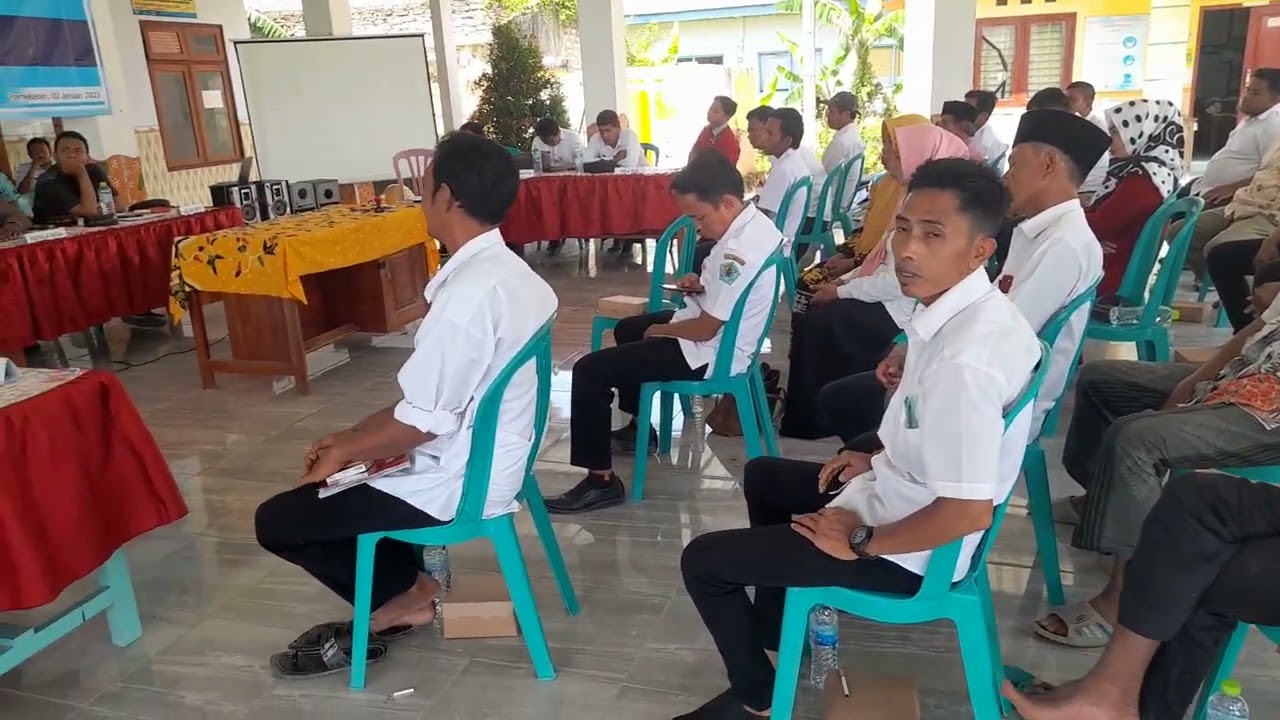 sambutan Camat Pademawu pada Musdes APBDes Jarin 2023