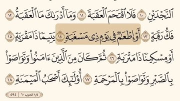 سورة البلد بصوت الشيخ إبراهيم الاخضر.