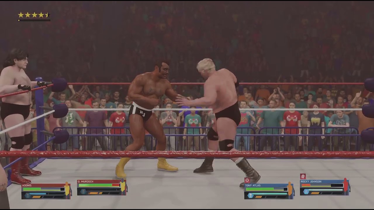 Adrian Adonis & D. Murdoch vs Tony Atlas & Rocky Johnson 4/17/1984