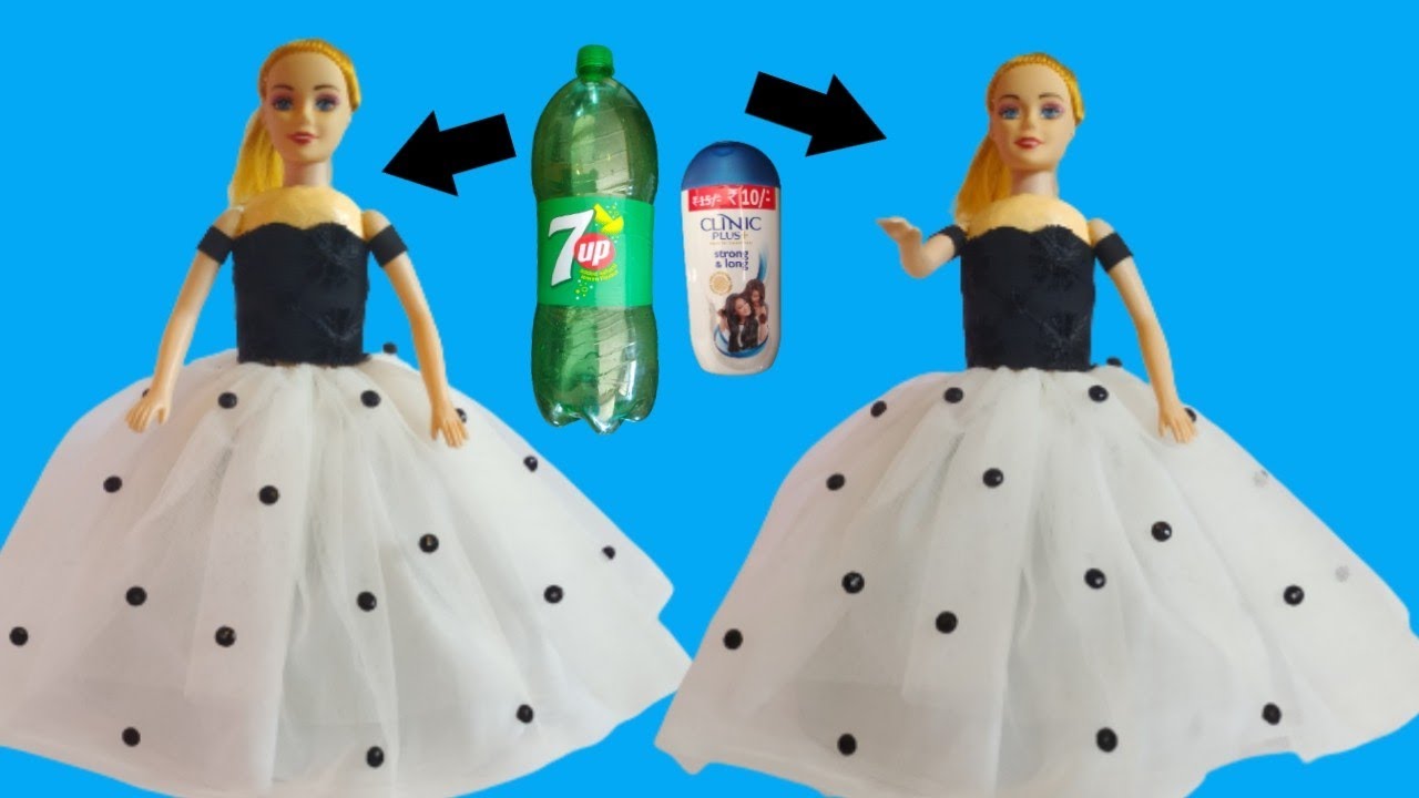 How to make doll with plastic bottle/Diy barbie doll /Bottle barbie