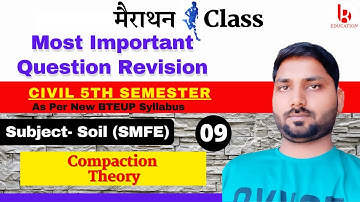 SMFE || Class 09 Most Important Question Revision (Theory) || Civil 5th Semester By Brijesh Sir