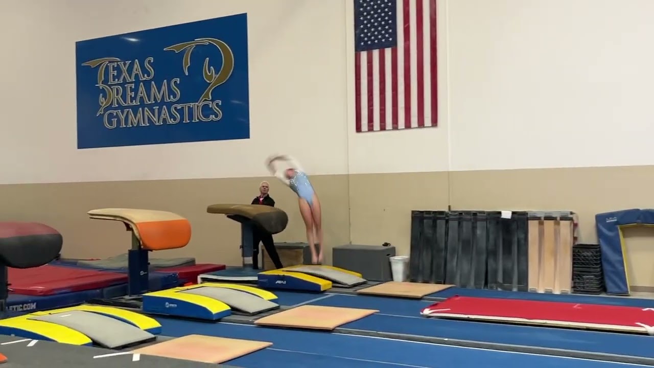 Round off 1/2 on vault from mock meet