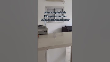 How i styled this 20 square meters living/kitchen space