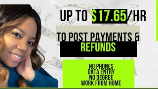 EARN UP TO $17.25 TO POST PAYMENTS - DATA ENTRY WORK FROM HOME