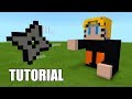 Minecraft Tutorial: How To Make A NARUTO W/ NINJA STAR!! (Survival House)