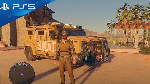 SWAT Truck - Saints Row (PS5) Car Customization Gameplay - Bunker Tactical Vehicle