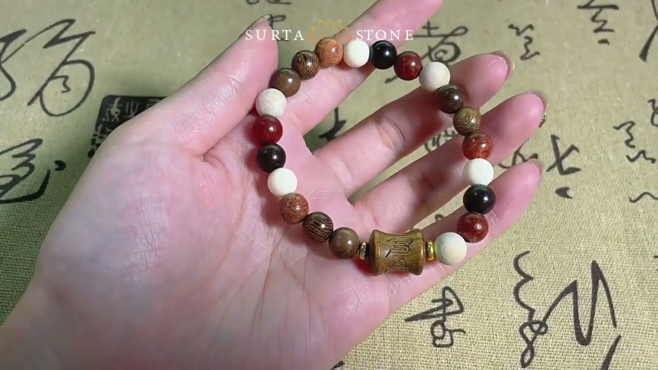 Natural colorful Zen bracelet conveys inner peace and strength