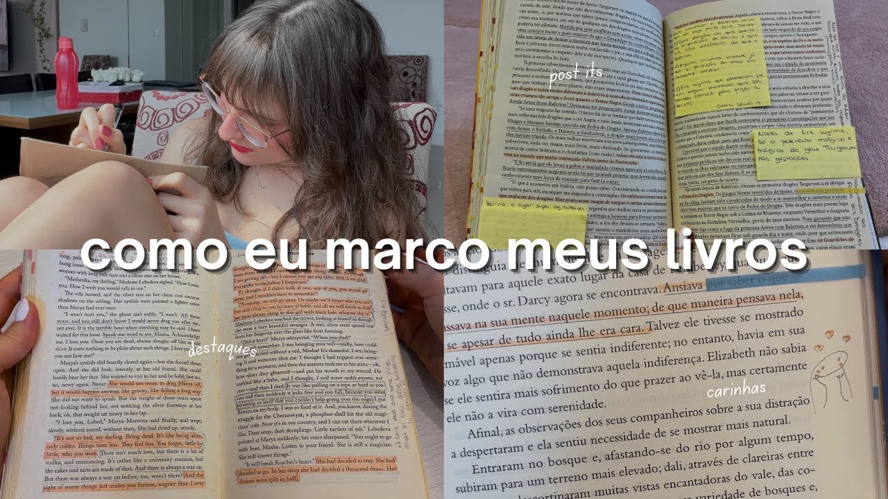 Como eu faço ANOTAÇÕES nos meus livros | meus materiais e rotina de leitura 📚✍🏻💛