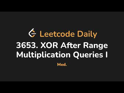3653. XOR After Range Multiplication Queries I | Leetcode Daily - Python