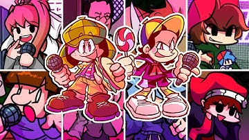 SU VECINDAD but Every Turn a Different Character Sings 🎤 ( FNF SU VECINDAD ) 💜