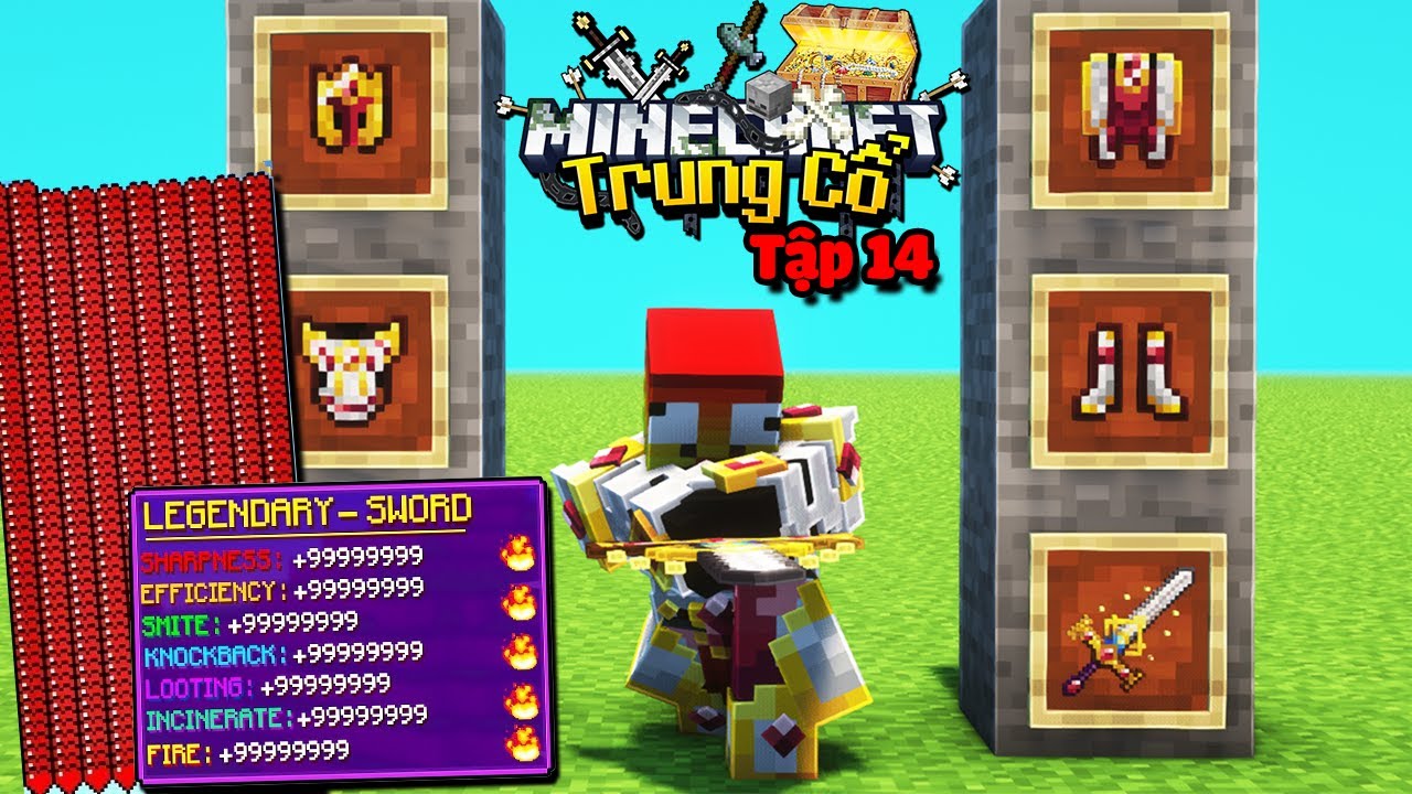 TRUNG CỔ MINECRAFT TẬP 14 : NOOB BỊ HACK MẤT HẾT ĐỒ VÀ CÁI KẾT NÂNG ĐỒ VIP NHẤT SERVER