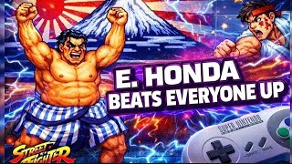 Super Street Fighter 2 E. Honda (All fights Win)