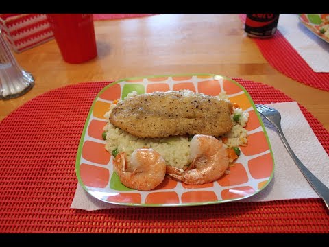 BAKED TILAPIA WITH RICE PILAF