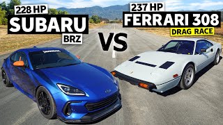 2022 Subaru BRZ Drag Races Ferrari 308 // THIS vs THAT