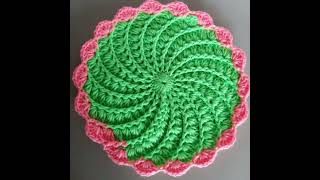 Simple crochet table mats  you can make at home. 