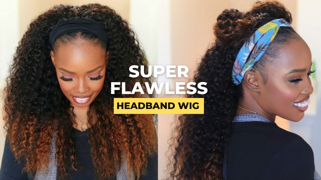 HEADBAND WIG Deep Twist VIBES!😍Super Flawless Ombre Brown Hairstyle Ft. Myfirstwig