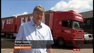 Dick Denby on BBC News: The B-Double could deliver more freight with fewer drivers