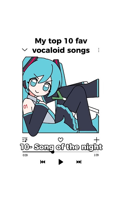 Top 10 vocaloid songs #miku #mezmerizer #vocaloid #teto #utauloid  #hatsunemiku #music #playlist
